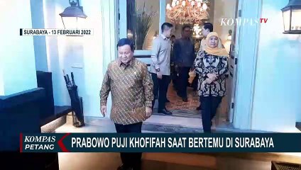 Temui Khofifah di Surabaya, Prabowo Sebut Khofifah Tokoh Berkemampuan Level Nasional!