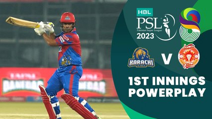 1st Innings Powerplay | Karachi Kings vs Islamabad United | Match 4 | HBL PSL 8 | MI2T