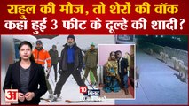 Top 10 news: Rahul की मौज, तो शेरों की वॉक, कहां हुई 3 फीट के दूल्हे की शादी? समेत 10 बड़ी वायरल खबरें