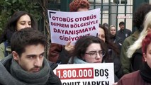 Mimar Sinan öğrencilerinden 'uzaktan eğitim' protestosu: 'Yurtları değil, Saray'ı boşalt'