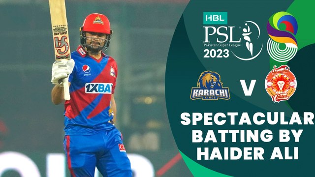 Spectacular Batting By Haider Ali | Karachi Kings vs Islamabad United | Match 4 | HBL PSL 8 | MI2T