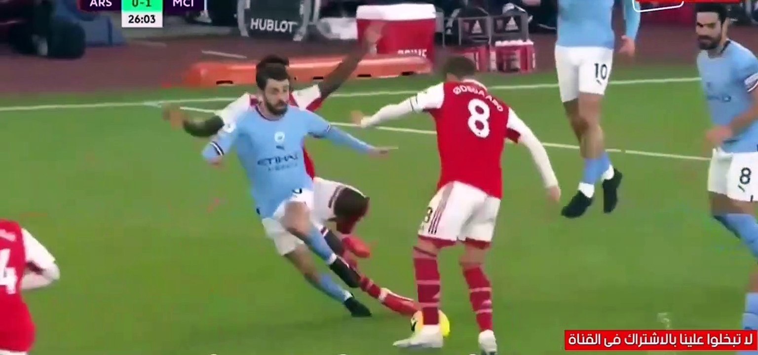 ملخص كامل مباراة مانشستر سيتي وأرسنال 3-1 : أهداف مباراة أرسنال ومان سيتى : مباراة مجنونة