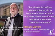 El diputado Manuel Marrero habla sobre los sueldos vitalicios de los ex presidentes y ex presidentas