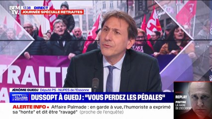 Jérôme Guedj (PS) sur son échange tendu avec Olivier Dussopt: "Je combats les projets. Nous n'avons pas de problèmes interpersonnels"