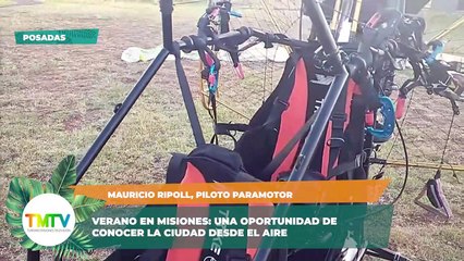 Verano en Misiones: Parapente y conocer la ciudad desde el aire