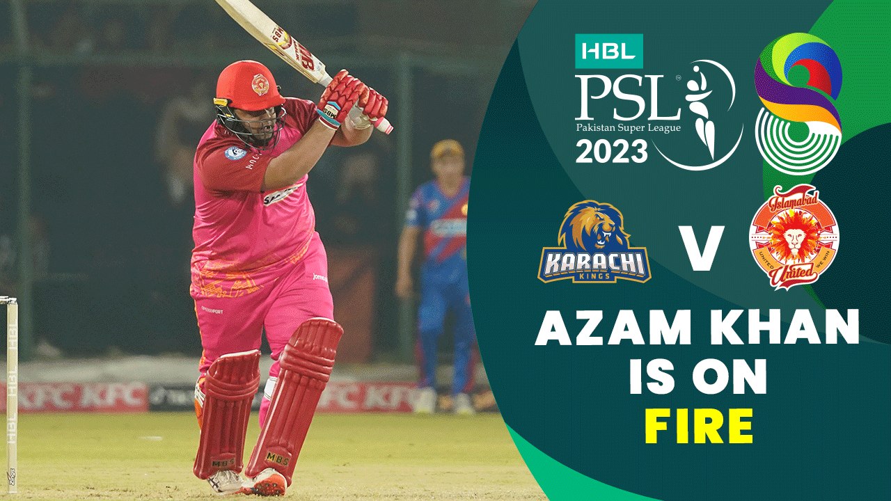 Azam Khan Is On Fire | Karachi Kings vs Islamabad United | Match 4 | HBL PSL 8 | MI2T