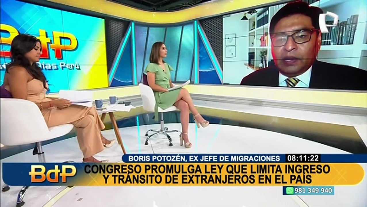 Potozén: "Se necesitan acciones para controlar los flujos migratorios, no leyes que hay por montón"