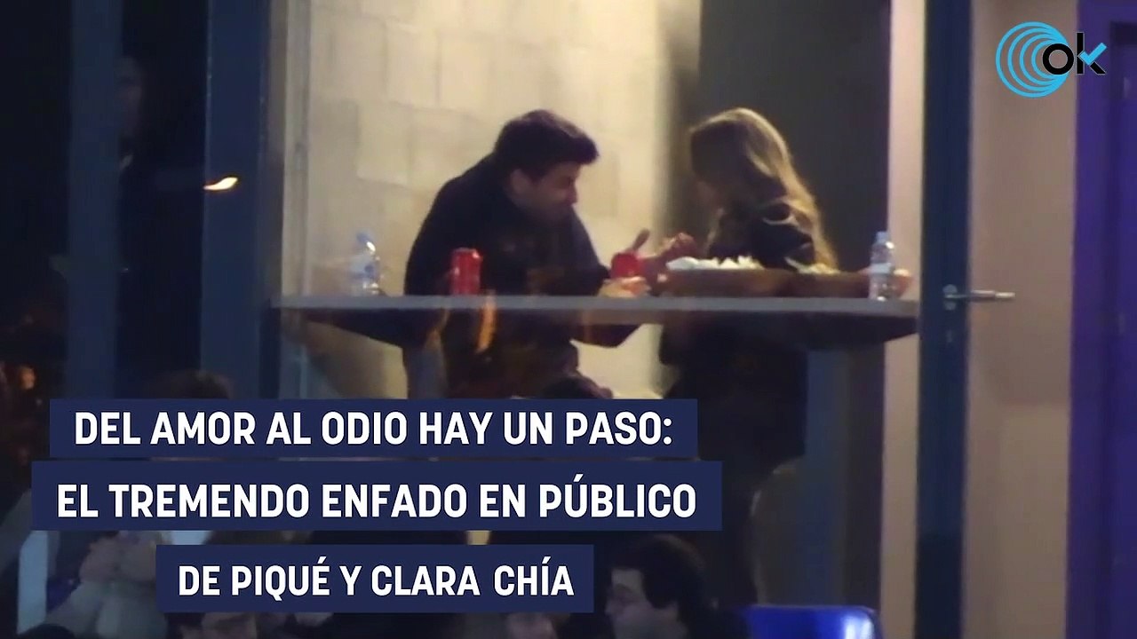 Del amor al odio hay un paso: el tremendo enfado en público de Piqué y Clara Chía