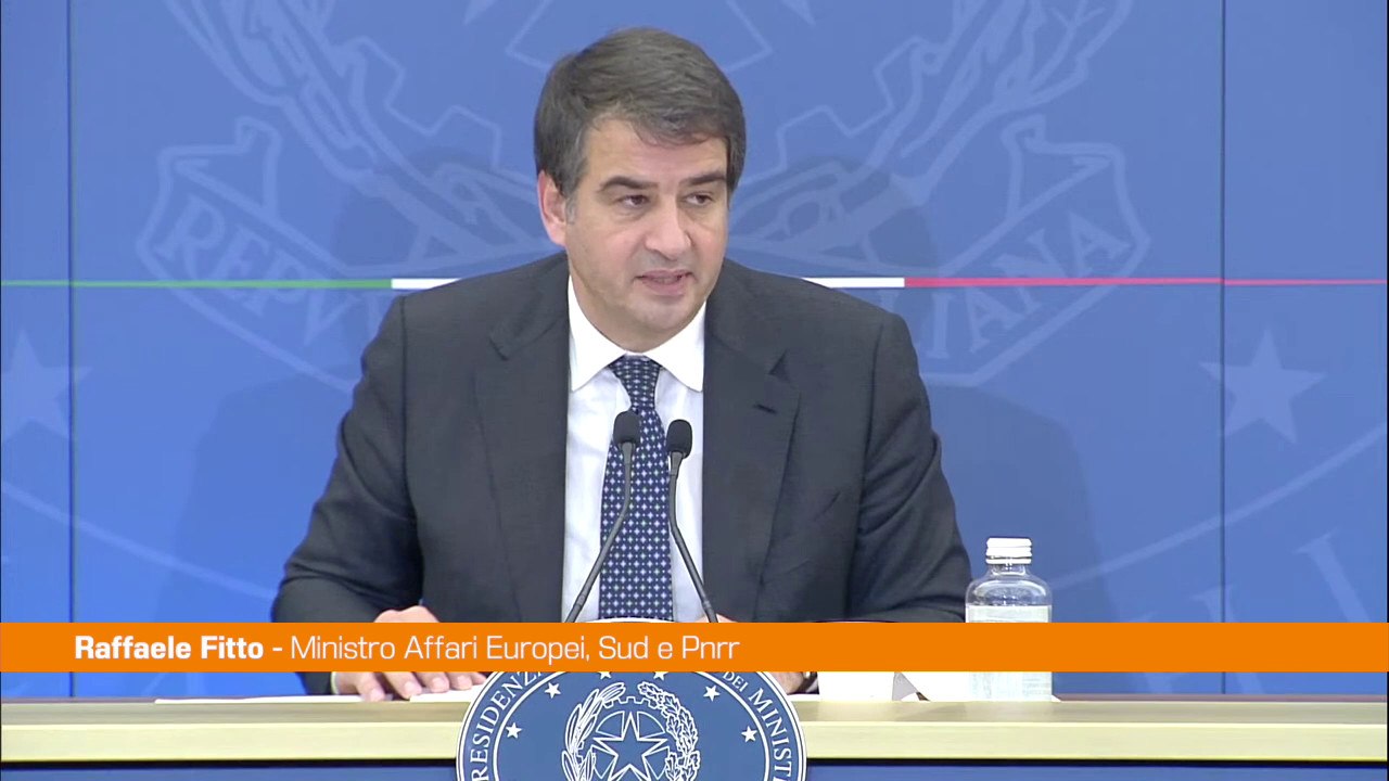 Pnrr, Fitto "Soppressa Agenzia della Coesione, governance rafforzata"