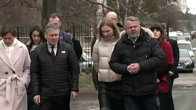 Labour leader Sir Keir Starmer visits war-torn Ukraine