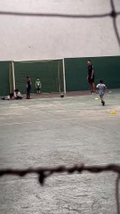 Little Boy Trips Over Ball While Trying to Make Goal