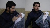 Depremde anne ve babasını kaybetti! Enkazdan çıkarılan 2 aylık Fatma bebek, amcası ve yengesine emanet