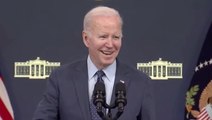 Biden jokes with reporters after China balloon statement: ‘Give me a break, man’