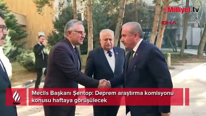 Meclis Başkanı Şentop: Deprem araştırma komisyonu konusu haftaya görüşülecek