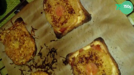 Toast ensoleillé ananas et jambon