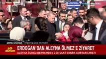 Cumhurbaşkanı Erdoğan'dan enkazdan kurtarılan Aleyna Ölmez'e ziyaret