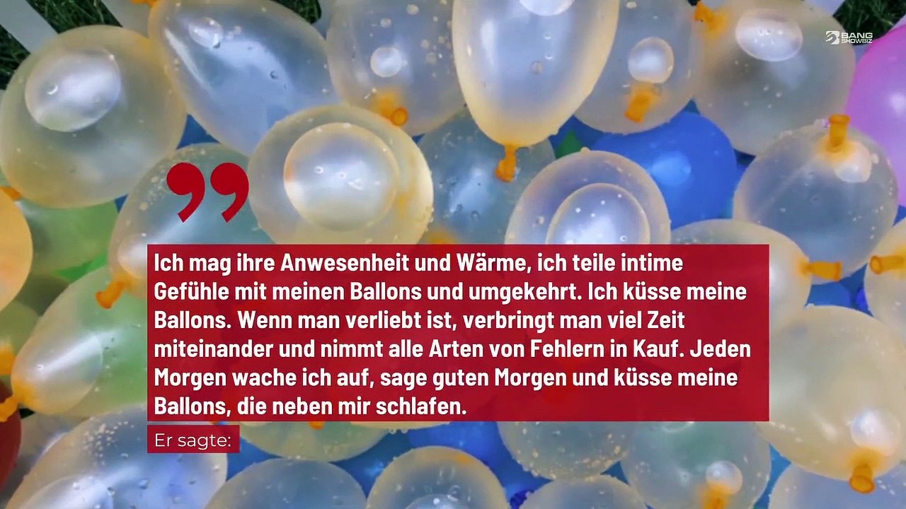 Mann offenbart seine Beziehung zu Luftballons