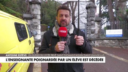 Download Video: Saint-Jean-de-Luz : une professeure décède, poignardée par un élève dans un lycée