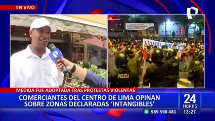 ¿Qué opinan los comerciantes de que el Centro de Lima sea declarado zona intangible?
