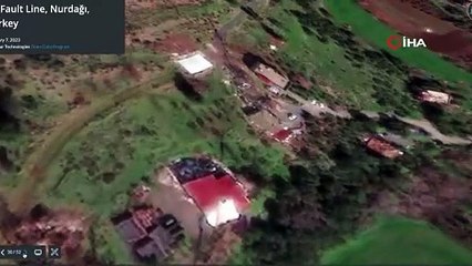 Japon bilim adamı fay hattının uydu görüntülerini paylaştı