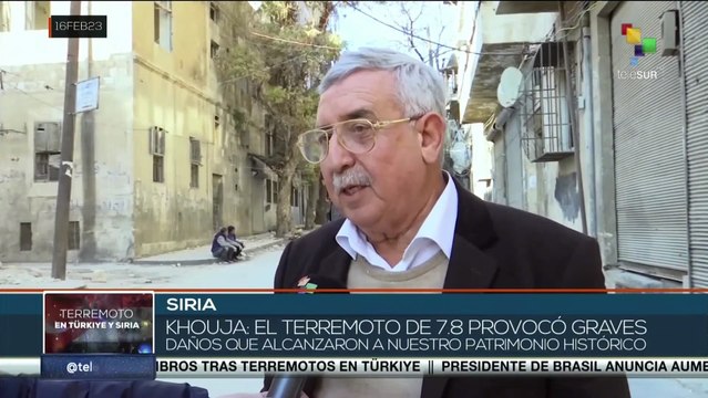 Terremoto provoca daños en las construcciones del casco histórico de la ciudad de Alepo