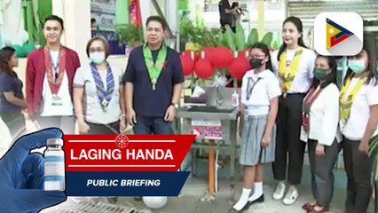 Kapitan Tomas Monteverde Sr. Central Elementary School, nakatanggap ng handwashing stations at health kits