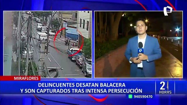 Miraflores: Delincuentes desatan balacera tras huir después de un asalto