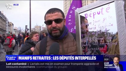 Retraites: les manifestants appellent les députés à ne pas voter la réforme