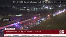 Wrong-way driver involved in crash near L-101 and Cardinals Way
