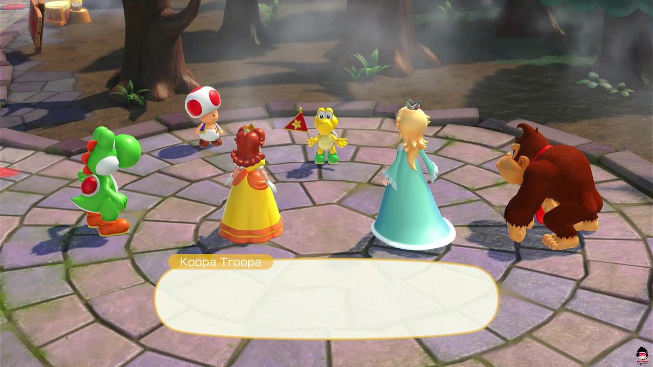 Mario Party Superstars - Daisy, Yoshi, Rosalina, Donkey Kong in Horror Land