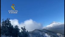 La nieve hace su aparición en las Islas Canarias