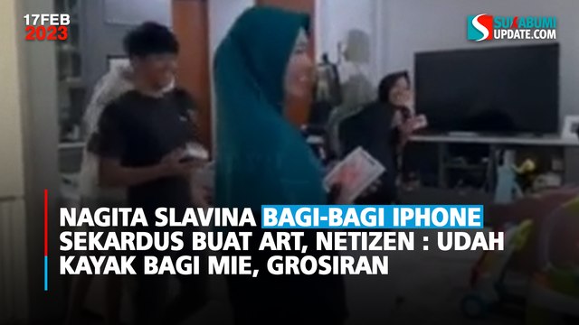 Nagita Slavina Bagi-bagi iPhone Sekardus Buat ART, Netizen : Udah Kayak Bagi Mie, Grosiran