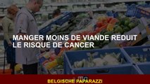 Manger moins de viande réduit le risque de cancer