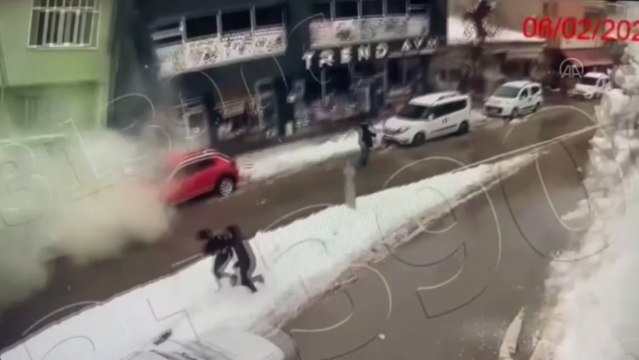 Afşin ilçesinde deprem anının yeni görüntüleri ortaya çıktı