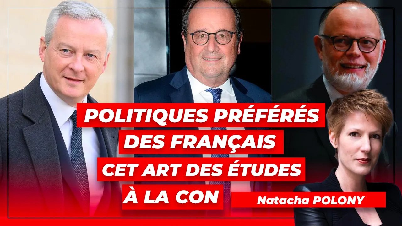 Politiques préférés des Français  cet art des études à la con
