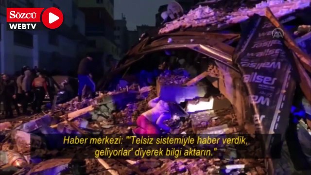 Polisin depremzedeleri kurtarma ve açık alanlara yönlendirme çabası telsiz konuşmasında