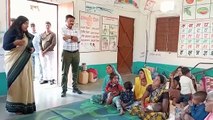 Collector expressed displeasure reached Anganwadi