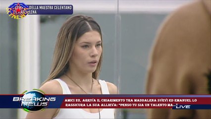 Amici 22, arriva il chiarimento tra Maddalena Svevi ed Emanuel Lo  rassicura la sua allieva: “Penso