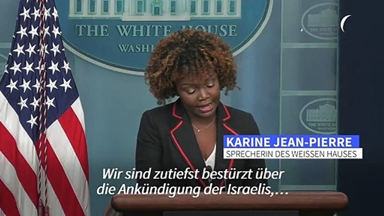 USA bekräftigen 'entschiedene Ablehnung' von Israels Siedlungsplänen