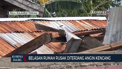 Belasan Rumah Rusak Diterjang Angin Kencang
