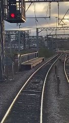 Storm Otto: Object stuck on overhead wires at Leeds Station
