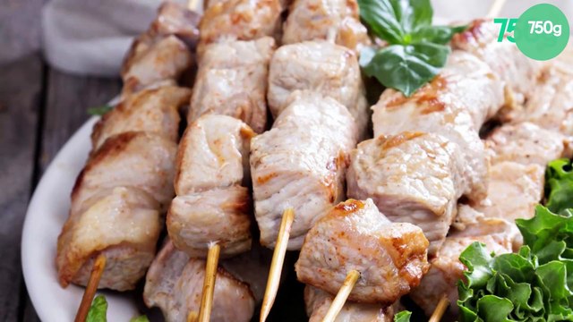 Brochettes de porc marinées au Yuzu