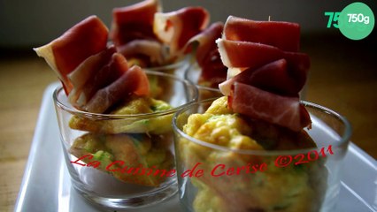 Mini cakes à la courgettes et au jambon cru