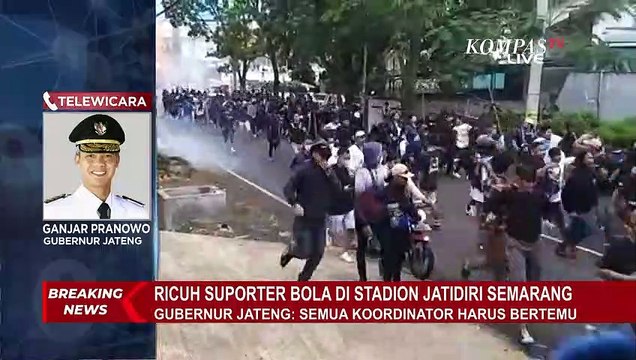 Suporter Ricuh di Luar Stadion Jatidiri Semarang Akibat Paksa Masuk ke Stadion!
