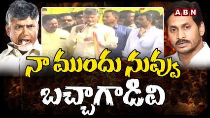 నా ముందు నువ్వు బచ్చాగాడివి _ Chandrababu Shocking Comments On Jagan _ ABN Telugu