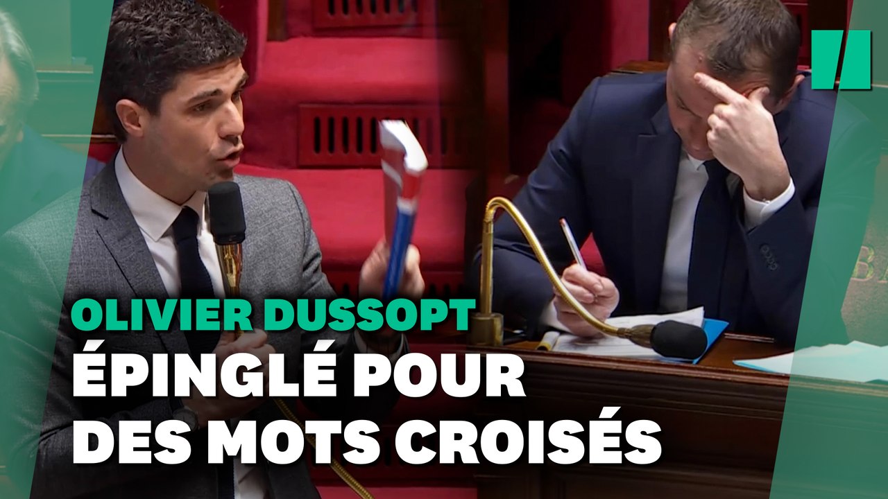 Olivier Dussopt admet « une bêtise » après avoir joué aux mots croisés à l’Assemblée