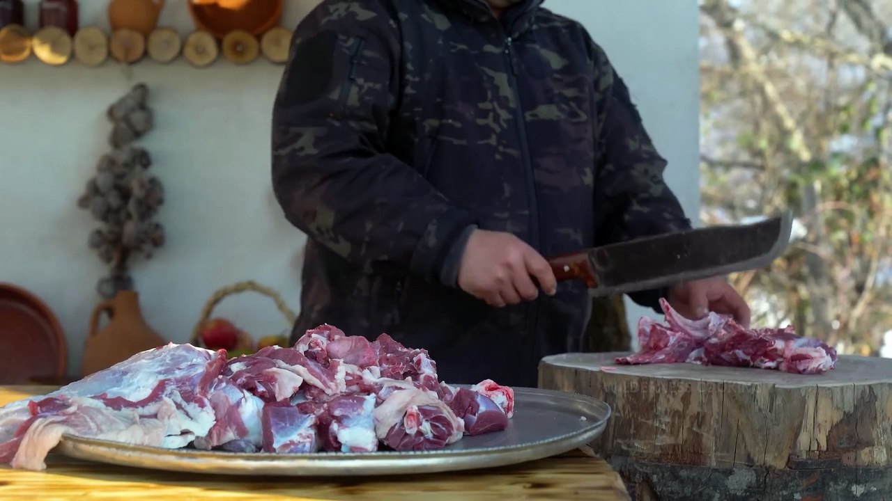Butchering A Whole Huge Ram! How do People Live in a Mountain Village
