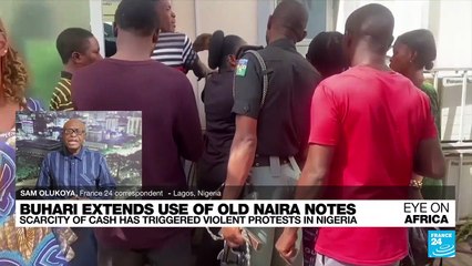 Nigerian leader defends currency swap as pain, protests grow