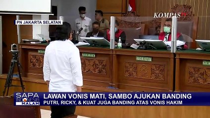 Melawan Vonis Hakim, Sambo CS Resmi Ajukan Banding ke Pengadilan Tinggi DKI Jakarta