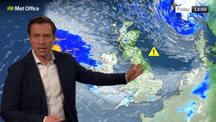 Met Office Afternoon Weather Forecast 17/02/23 Very windy start in north